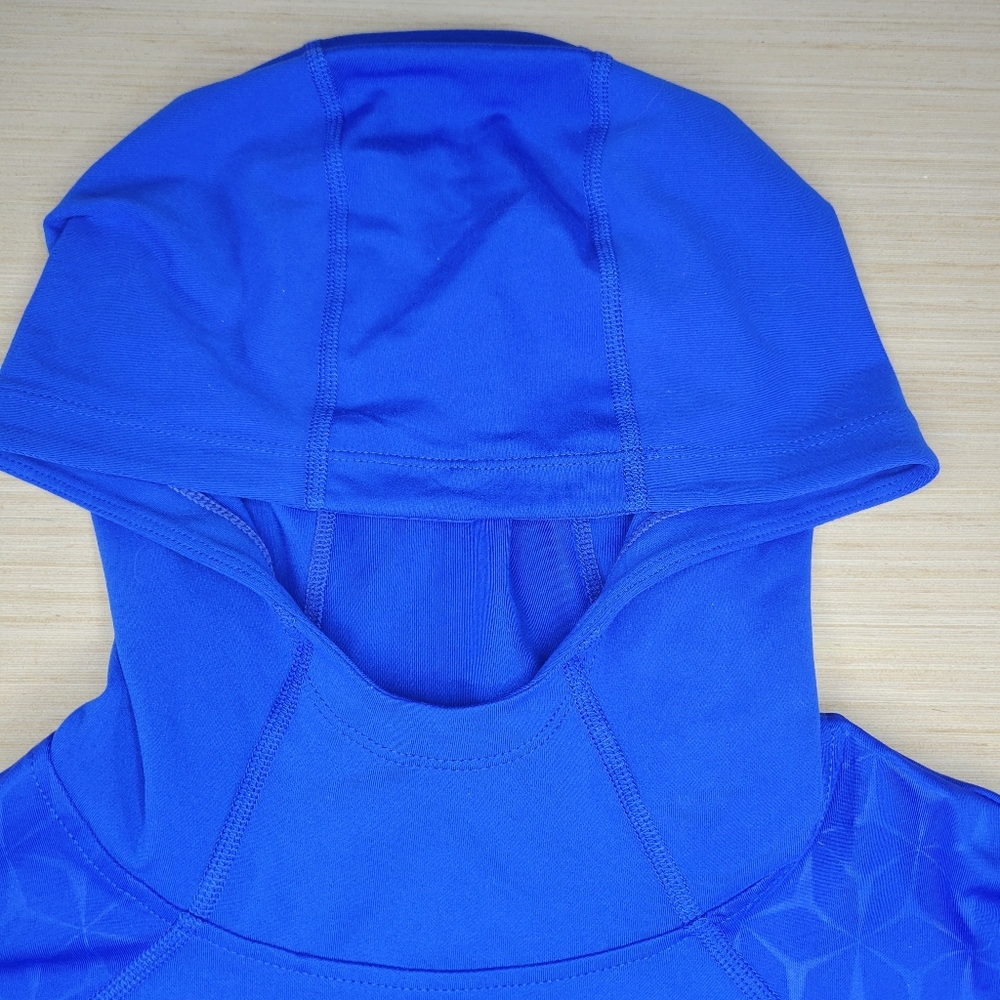 Xersion Quick-Dri Blue Hooded Long Sleeve Athletic Top Small - Picture 2 of 9